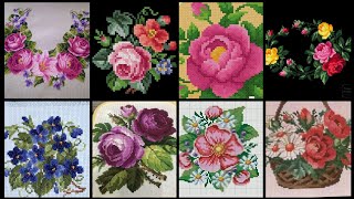 1 Stunning amp Elegant Cross stitch patternsCharsuti Embroidery Design Ideas Hand made Embroidery [upl. by Anelat]