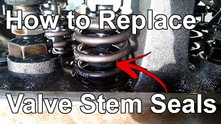 How to Replace Valve Stem Seals Without Removing the Cylinder Head  Tech Tip 09 [upl. by Llerut]