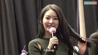 ENG SUB 220508 LE SSERAFIM Yes24 Fansign QampA Time Sakura Focus [upl. by Naugan]