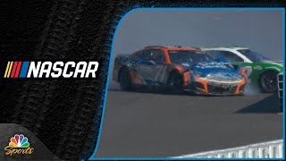 Zane Smith John Hunter Nemechek wreck on restart at Pocono  Motorsports on NBC [upl. by Kelam]