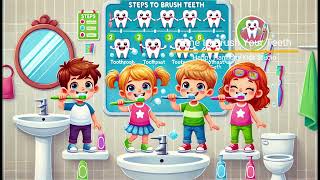 Time to Brush Your Teeth  Fun Hygiene Song for Kids [upl. by Lah402]