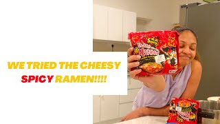 We Tried The Cheesy SPICY Ramen Recipe  Asherah Gomez [upl. by Jenni]