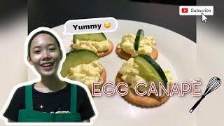 Egg Canapé Appetizer Quick and simple [upl. by Naicul]