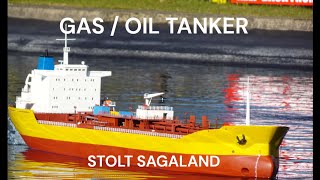 STOLT SAGALAND a Oil Gas Tanker from Southport Model Boat Club [upl. by Halak515]