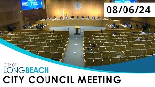 Long Beach City Council Meeting 8624 [upl. by Wickman]