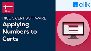 Applying Numbers to Certs  NICEIC Cert Software [upl. by Merdith]