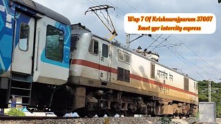 WAP 7 37607 of kjm with loud track Sounds 🔊🔉 [upl. by Godiva]