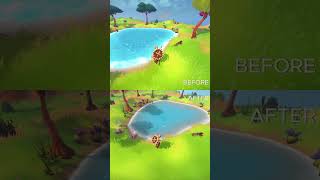 the water looks wetter err better now indiegame gamedev beforevsafter survival multiplayer [upl. by Luzader654]