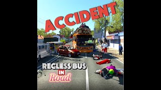 Most reckless and Fastest Bus in the world ep33 eurotrucksimulator2 extreme dangerousdriving [upl. by Nnylyam]