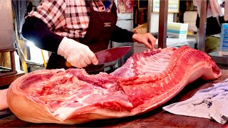 The ultimate knife skills butcher an entire pig like pro in Taiwan [upl. by Ettenal]