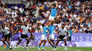 Fiji v Uruguay  Paris Olympics 2024 Mens Rugby Highlights  NBC Sports [upl. by Ydorb420]