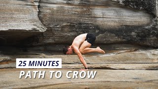 Vinyasa Yoga  Path to Crow  25min [upl. by Eimmaj]