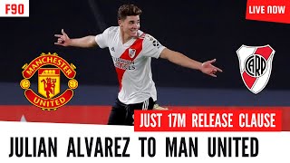 Julian Alvarez Manchester United  Rangnick wants JULIAN ALVAREZ at Man Utd  Julian Alvarez Man Utd [upl. by Pippas]