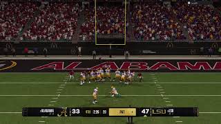 2 Alabama vs 5 Lsu CFP FINAL 32 Player Dynasty [upl. by Llemej]