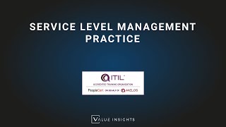 ITIL® 4 Foundation Exam Preparation Training  Service Level Management Practice eLearning [upl. by Kiryt]