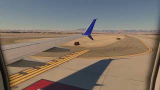 MSFS  United Airlines 737700 Takeoff from Harry Reid Airport KLAS [upl. by Tnomal614]