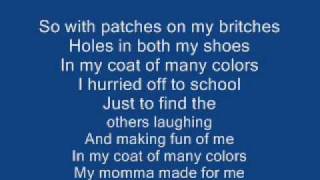 Coat Of Many Colors Dolly Parton  With Lyrics [upl. by Ynnahc]