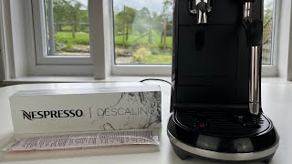 How to DESCALE Nespresso CREATISTA UNO  QUICK and EASY step by step guide [upl. by Attevad]