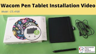 Wacom pen tablet installation video  Intuos CTL 4100  RYPMIndia [upl. by Archer]