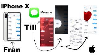 iPhone X  Visar dolda funktioner i iMessage Coola effekter [upl. by Iorgo]