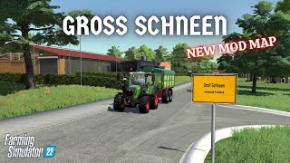 quotGROSS SCHNEENquot FS22 Map TourReview  New Mod Map  Farming Simulator 22  PS5 [upl. by Aicnelev]