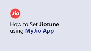 How to Set Jiotune Using MyJio App English [upl. by Hada759]