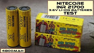 Nitecore 21700 INR Liion Batteries 4800mAh Test [upl. by Ermengarde]