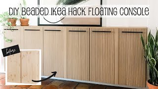 DIY IKEA Hack  Modern Floating Console [upl. by Nerrol]