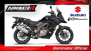 Suzuki DL 650 VStrom  Dominator Exhaust  DYNO  Sound [upl. by Briana]