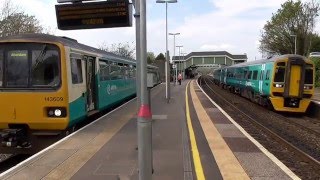 Arriva Trains Wales Class 143 And Class 158 Departing Bridgend 07516 [upl. by Ymmaj]