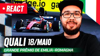 F1 REACT AO VIVO  CLASSIFICAÇÃO GP DE ÍMOLA DE 2024 [upl. by Sydelle]