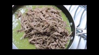 BURRITOS DE CARNE DESHEBRADA en salsa verde [upl. by Aleel]