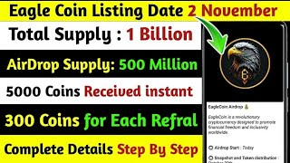 Eagle 🦅 Network WithdrawalHow To Withdraw Eagle CoinEagle Coin Withdraw GalaxyAirdrop crypto [upl. by Onaled]