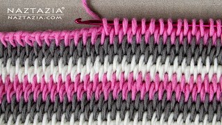 Tunisian Crochet NO CURL Full Stitch Pattern  Tips and Tricks to Prevent Curling Tutorial [upl. by Mixie]