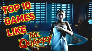 TOP 10 BEST Horror Games Like The Quarry  2023 [upl. by Claudina65]