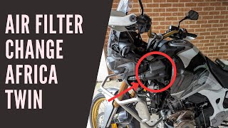 Air Filter Change Honda Africa Twin [upl. by Yv]