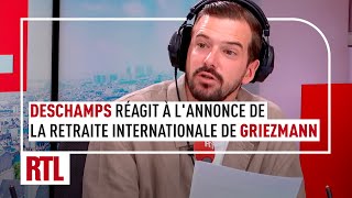 Didier Deschamps réagit à lannonce de la retraite internationale dAntoine Griezmann [upl. by Greenwood89]