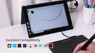 Kenting K5540 Drawing Tablet USB Graphic Tablet 5 5 x 4 inches [upl. by Ellesig]