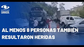 Trágico accidente en vía CajamarcaCalarcá deja dos muertos [upl. by Everrs]