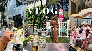 VLOG A Sleepover At The Brutal Fruit Friendship Villa  Brunch Games Massages Dinner Karaoke [upl. by Euginimod]