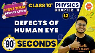 Defects of Human Eye One Shot  Human Eye and Colourful World Class 10  NCERT Science Chapter11 [upl. by Namsu]