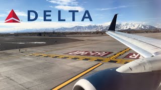 Startup Taxi and Beautiful Takeoff from Salt Lake City on a Delta Air Lines Boeing 737900ER [upl. by Tybalt]