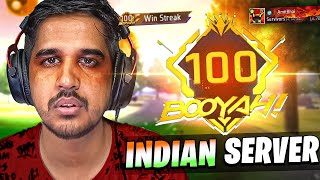 FIRST 100 STREAK IN INDIAN SERVER 🔥 [upl. by Gibby]