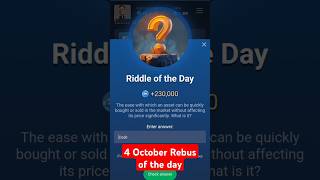 4 October Riddle of the day  Today Riddle of the earnmoney with [upl. by Dosia211]