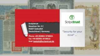 Scripotrust  Worldwide Authority in Authentication and Certification of Historical Stocks amp Bonds [upl. by Richards]