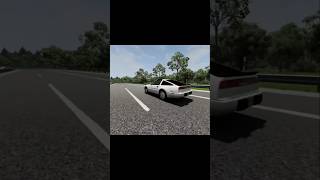 Z31 300zx Shiro Smashes Into Concrete Barrier  BeamNG Drive [upl. by Barbra]