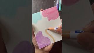 Doms pastel brush pen  boho art  youtubeshorts creativecornerbyvarsha domsbrushpens [upl. by Skeie]