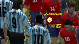 PES 6 TEMPORADA 96  MUNDIAL 1998 🇫🇷 con ARGENTINA 🇦🇷 [upl. by Dami]