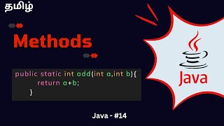 Methods in Java  Tamil  part 14 [upl. by Naicul]