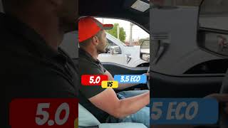 50 F150 vs 35 Eco F150🏎️💭 V8 or V6❓❔❓❔f150 dragrace shorts [upl. by Kahler]